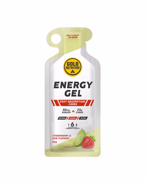 GoldNutrition - Gel Energético Sabor Fresa y Lima Goldnutrition.